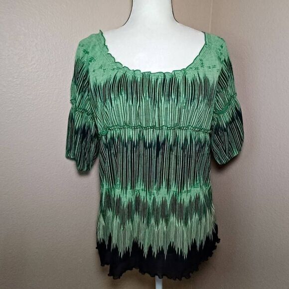 Axcess by Liz Claiborne 3/4 sleeve blouse Size L - Picture 1 of 7
